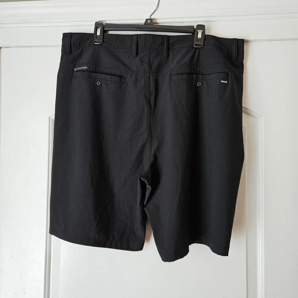 Hurley Board Shorts Black Mens 40 Phantom 9" Inseam - Picture 4 of 7
